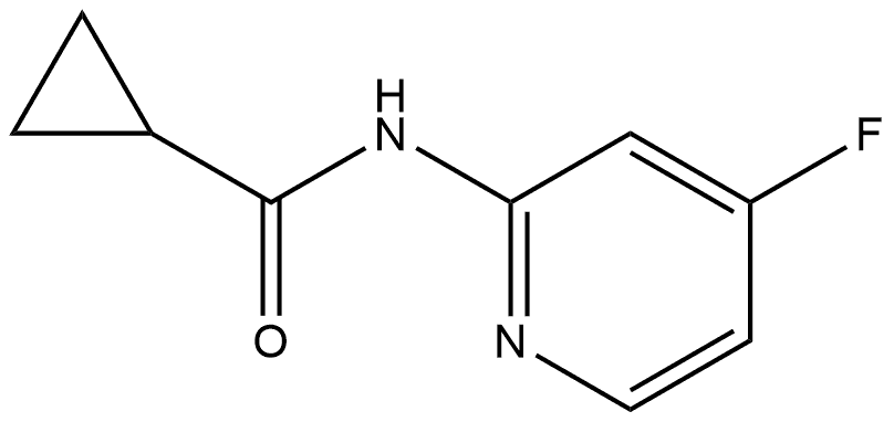 CYCLOPROPANECARBOXAMIDE,聽N-(4-FLUORO-2-PYRIDINYL)- 结构式