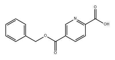2,5-Pyridinedicarboxylic acid, 5-(phenylmethyl) ester 结构式