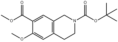 2-(叔丁基)7-甲基-6-甲氧基-3,4-二氢异喹啉-2,7(1H)-二羧酸盐 结构式