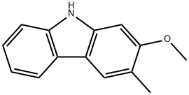 2-甲氧基-3-甲基-9H-咔唑 结构式