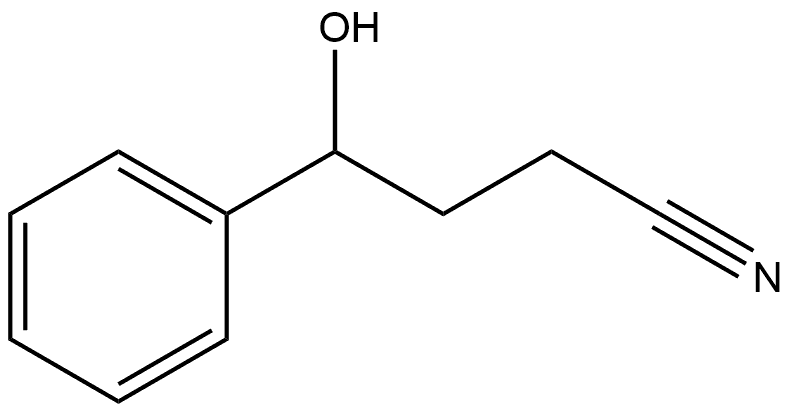 Benzenebutanenitrile, γ-hydroxy- 结构式