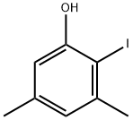 2-碘-3,5-二甲基苯酚 结构式