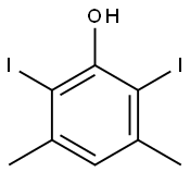 2,6-二碘-3,5-二甲基苯酚 结构式