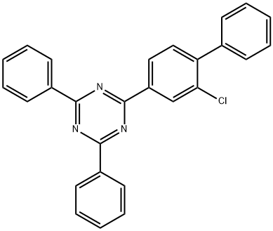 2-(2-氯-[1,1'-联苯]-4-基)-4,6-二苯基-1,3,5-三嗪 结构式