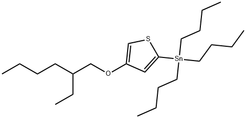 Stannane, tributyl[4-[(2-ethylhexyl)oxy]-2-thienyl]- 结构式