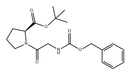 L-Proline, N-[(phenylmethoxy)carbonyl]glycyl-, 1,1-dimethylethyl ester 结构式