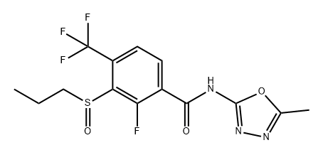 氟砜草胺 结构式