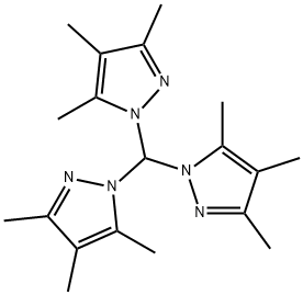 1H-Pyrazole, 1,1',1''-methylidynetris[3,4,5-trimethyl- 结构式