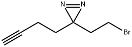 3-(2-溴乙基)-3-(丁-3-炔-1-基)-3H-双吖丙啶 结构式