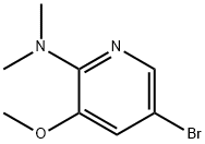 5-Bromo-2-(dimethylamino)-3-methoxypyridine 结构式