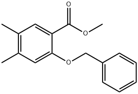 Methyl 2-(benzyloxy)-4,5-dimethylbenzoate 结构式