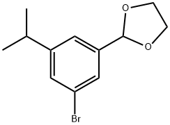 2-(3-Bromo-5-isopropylphenyl)-1,3-dioxolane 结构式