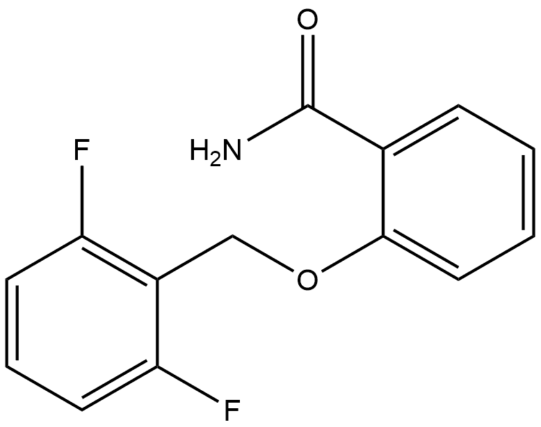 2-[(2,6-Difluorophenyl)methoxy]benzamide 结构式