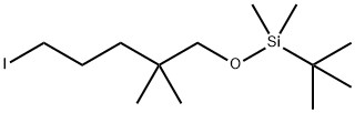 Silane, (1,1-dimethylethyl)[(5-iodo-2,2-dimethylpentyl)oxy]dimethyl- 结构式