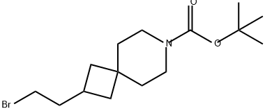 7-Azaspiro[3.5]nonane-7-carboxylic acid, 2-(2-bromoethyl)-, 1,1-dimethylethyl ester 结构式