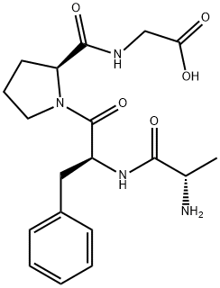 Glycine, L-alanyl-L-phenylalanyl-L-prolyl- 结构式