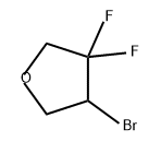 4-溴-3,3-二氟四氢呋喃 结构式