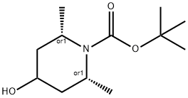 顺式-4-羟基-2,6-二甲基哌啶-1-羧酸叔丁酯 结构式