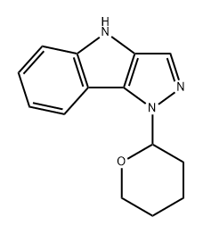 1-(四氢-2H-吡喃-2-基)-1,4-二氢吡并[4,3-B]吲哚 结构式
