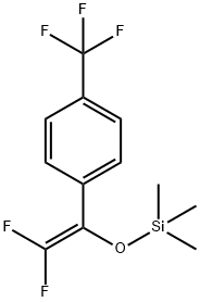 Benzene, 1-[2,2-difluoro-1-[(trimethylsilyl)oxy]ethenyl]-4-(trifluoromethyl)- 结构式