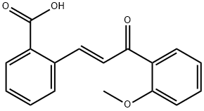 Benzoic acid, 2-[(1E)-3-(2-methoxyphenyl)-3-oxo-1-propen-1-yl]- 结构式