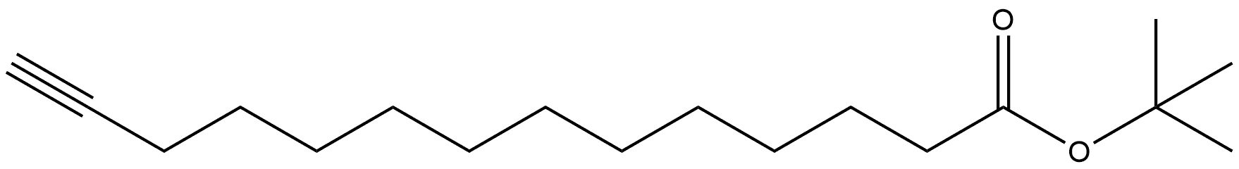 1,1-Dimethylethyl 13-tetradecynoate 结构式