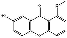 9H-Xanthen-9-one, 7-hydroxy-1-methoxy- 结构式