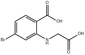 Benzoic acid, 4-bromo-2-[(carboxymethyl)amino]- 结构式