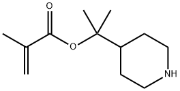 2-(哌啶-4-基)丙烷-2-基甲基丙烯酸酯 结构式