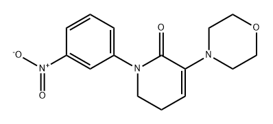 3-吗啉代-1-(3-硝基苯基)-5,6-二氢吡啶-2(1H)-酮 结构式