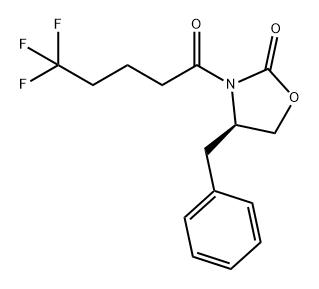 (R)-4-苄基-3-(5,5,5-三氟戊酰基)噁唑烷-2-酮 结构式