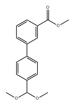 4'-(二甲氧基甲基)-[1,1'-联苯] -3-羧酸甲酯 结构式