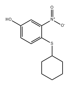 4-(环己基)-3-硝基苯酚 结构式