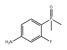 (4-氨基-2-氟苯基)二甲基氧化膦 结构式