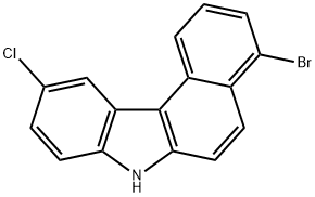 4-溴-10-氯-7H-苯并[C]咔唑 结构式