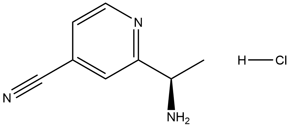 (R)-2-(1-氨乙基)异烟腈盐酸盐 结构式