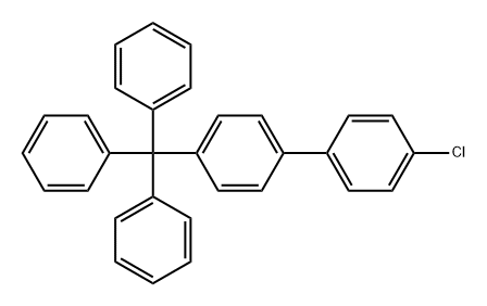 1,1'-Biphenyl, 4-chloro-4'-(triphenylmethyl)- 结构式