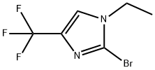 2-溴-1-乙基-4-(三氟甲基)-1H-咪唑 结构式