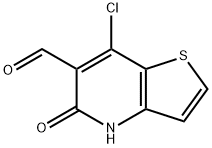 7-氯-5-氧代-4,5-二氢噻吩并[3,2-B]吡啶-6-甲醛 结构式