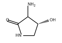 (4R)-3-氨基-4-羟基吡咯烷-2-酮 结构式