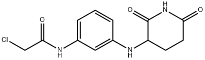 Acetamide, 2-chloro-N-[3-[(2,6-dioxo-3-piperidinyl)amino]phenyl]- 结构式