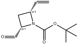 cis-1-Boc-2-formyl-4-vinyl-azetidine 结构式