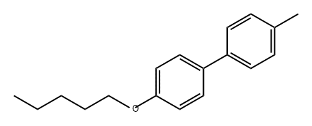 1,1'-Biphenyl, 4-methyl-4'-(pentyloxy)- 结构式