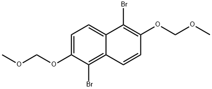 1,5-二溴-2,6-双(甲氧基甲氧基)萘 结构式