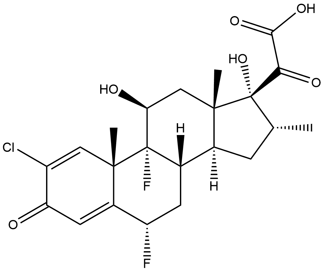 卤米松杂质8 结构式