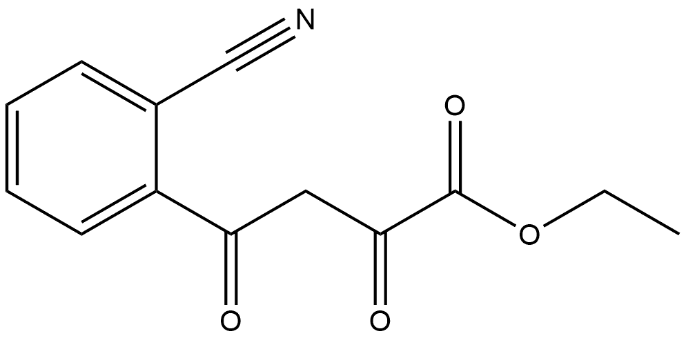 4-(2-氰基苯基)-2,4-二氧代丁酸乙酯 结构式