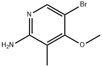 5-溴-4-甲氧基-3-甲基吡啶-2-胺 结构式