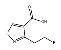 3-(2-氟乙基)异噁唑-4-羧酸 结构式