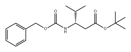 Pentanoic acid, 4-methyl-3-[[(phenylmethoxy)carbonyl]amino]-, 1,1-dimethylethyl ester, (3S)- 结构式