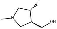 ((3S,4R)-4-氟-1-甲基吡咯烷-3-基)甲醇 结构式